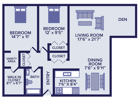 2 Bedroom 1 Bathroom apartment in Burnsville, MN