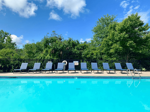 Shoreline landing apartment pool and lounge