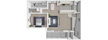 1 bedroom 1 bathroom floor plan at shoreline landing