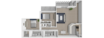 2 bedroom 2 bathroom floor plan at shoreline landing