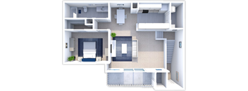 1 bedroom 1 bathroom floor plan at shoreline landing
