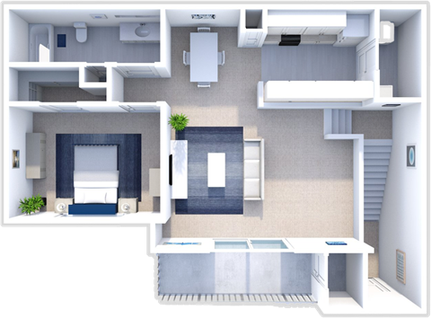 1 bedroom 1 bathroom floor plan at shoreline landing
