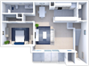 1 bedroom 1 bathroom floor plan at shoreline landing