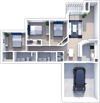 three bedroom floor plan at shoreline landing