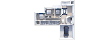 three bedroom floor plan at shoreline landing