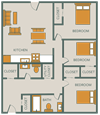 3 bedroom 1.5 bath at Sandpiper Cove