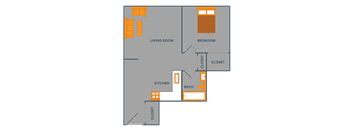 one bed one bath floor plan sterling square apartments