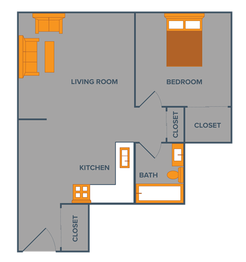 one bed one bath floor plan sterling square apartments