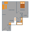 one bed one bath floor plan sterling square apartments