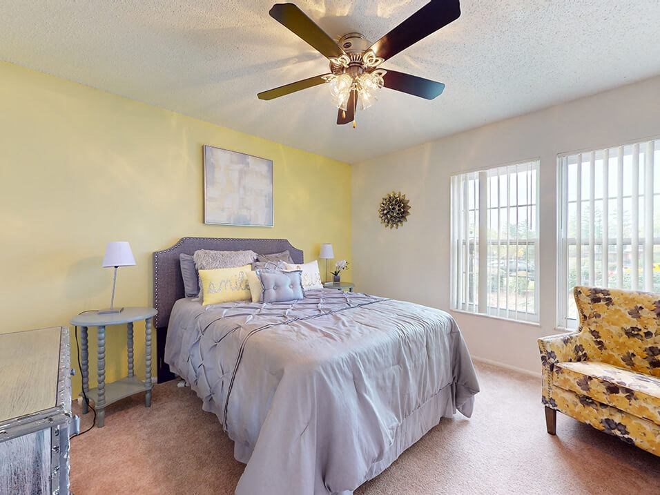 apartment bedroom at Retreat at Seven Trails