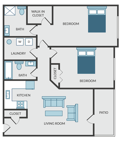 a blueprint of a floor plan of a house
