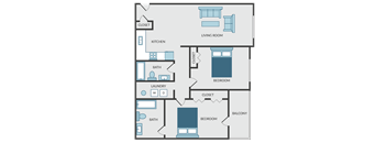 a blueprint of a floor plan of a house