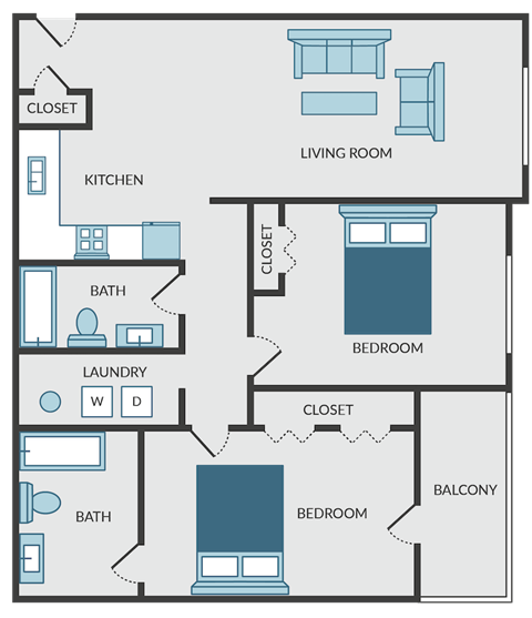 a blueprint of a floor plan of a house