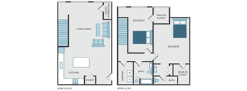 a blueprint of a floor plan of a house