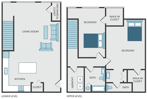 a blueprint of a floor plan of a house