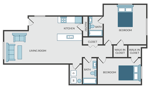 an illustration of a floor plan of a house