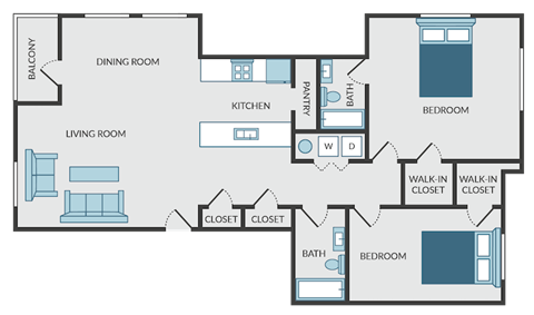 a blueprint of a floor plan of a house