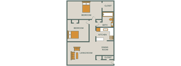 SANDPIPER COVE  |  2 BEDROOM 1 BATH  |  MR