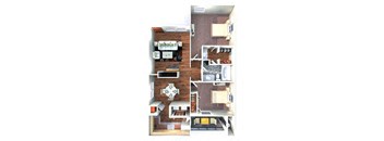 longview tx 2 bed apartment floor plan