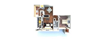 one bedroom apartment floor plan