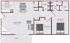 two bedroom two bath floor plan