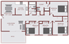 four bedroom two bath floor plan