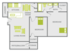 two bedroom apartment floor plan