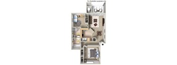 2 bedroom apt floor plan