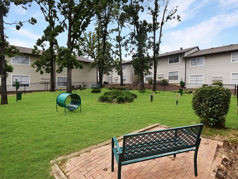 bark park at pet friendly apartment complex