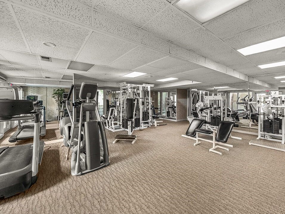 fitness center at The Brookeville