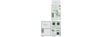 3 bedroom townhome floor plan at the brookeville apartments