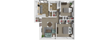 The Colonial apartments maplewood floor plan