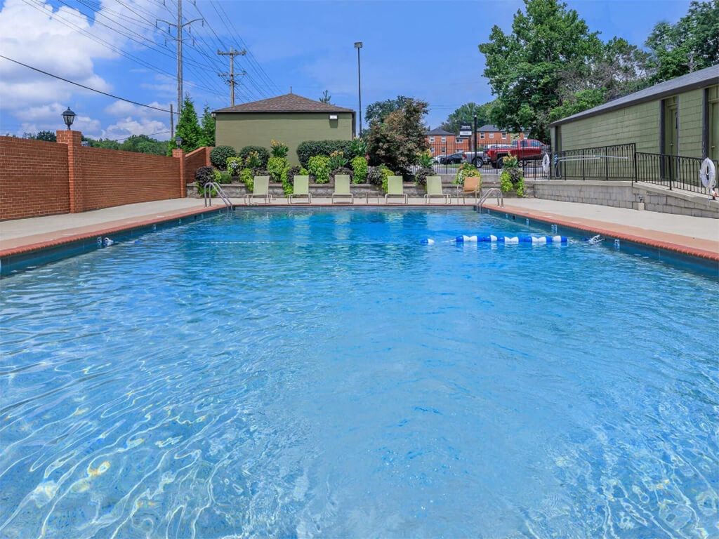 the swimming pool at our apartments