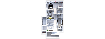 two bedroom floor plan at the heights apartments