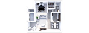 studio floor plan at the heights apartments