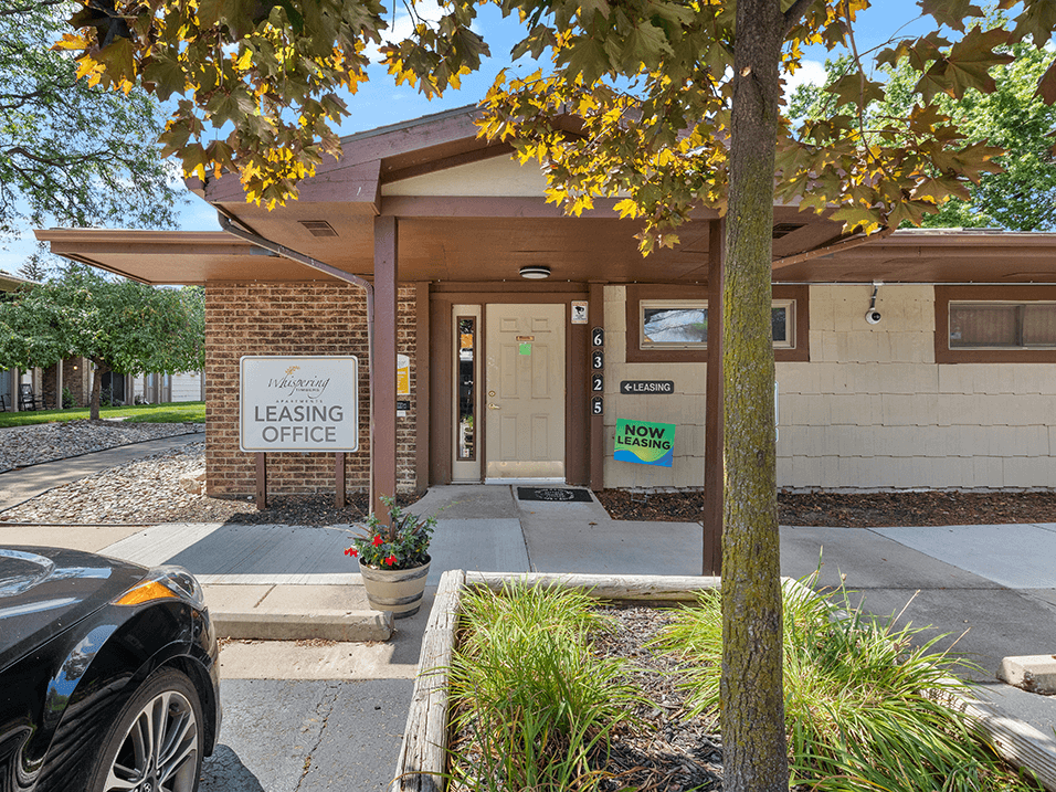 leasing office at apartment building
