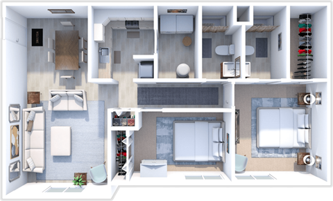 2 bedroom apartment floor plan