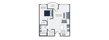 a floor plan of a two bedroom apartment