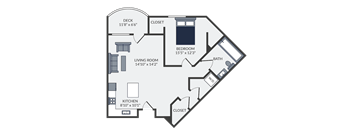 a floor plan of the first level of a two story house