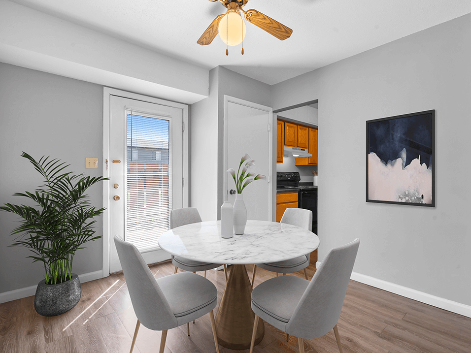 dining area in apartment