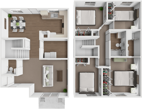 4 bedroom townhome at madison grove townhomes
