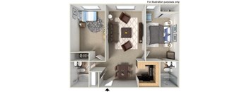 2 bedroom apartment floor plan