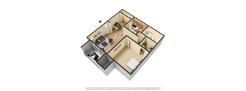 One Bedroom Floor plan