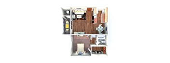 one bedroom apartment floor plan