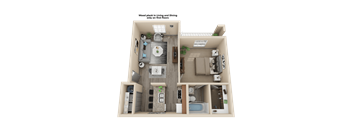 one bedroom apartment floor plan