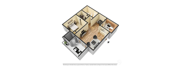 One Bedroom Floor plan