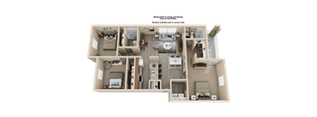 three bedroom apartment floor plans