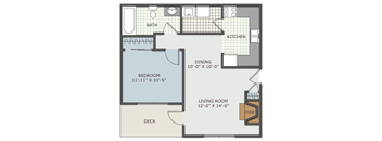 one bedroom apartment floor plan