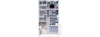 a floor plan of a small apartment