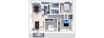 Three Bedroom Floor Plan
